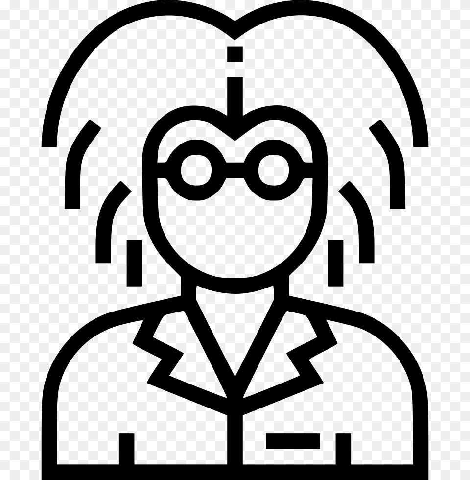 Scientist Icon Download, Stencil Free Png