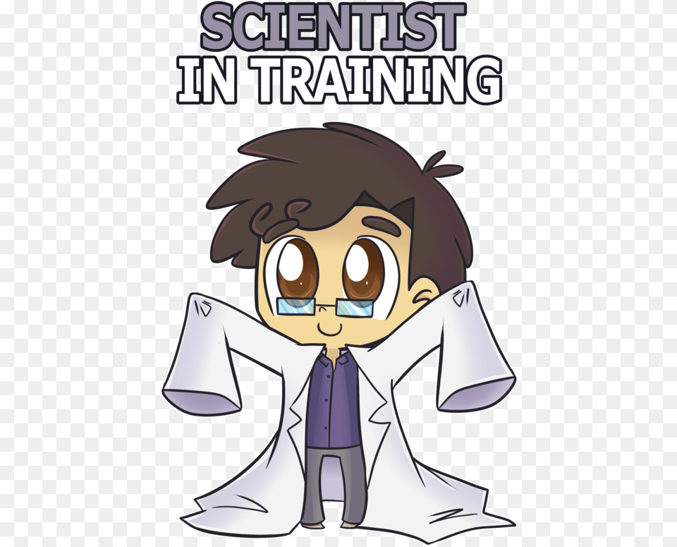 Scientist In Training Cartoon, Book, Comics, Publication, Face Png