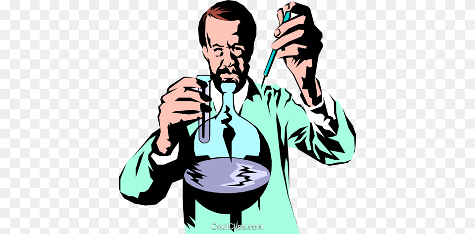 Scientist Royalty Vector Clip Art Illustration, Adult, Male, Man, Person Free Png Download