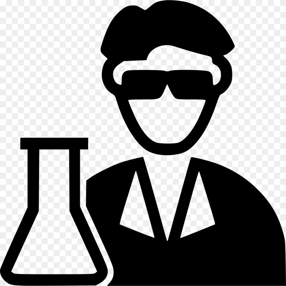 Scientist Scientist Icon, Stencil, Adult, Male, Man Free Transparent Png