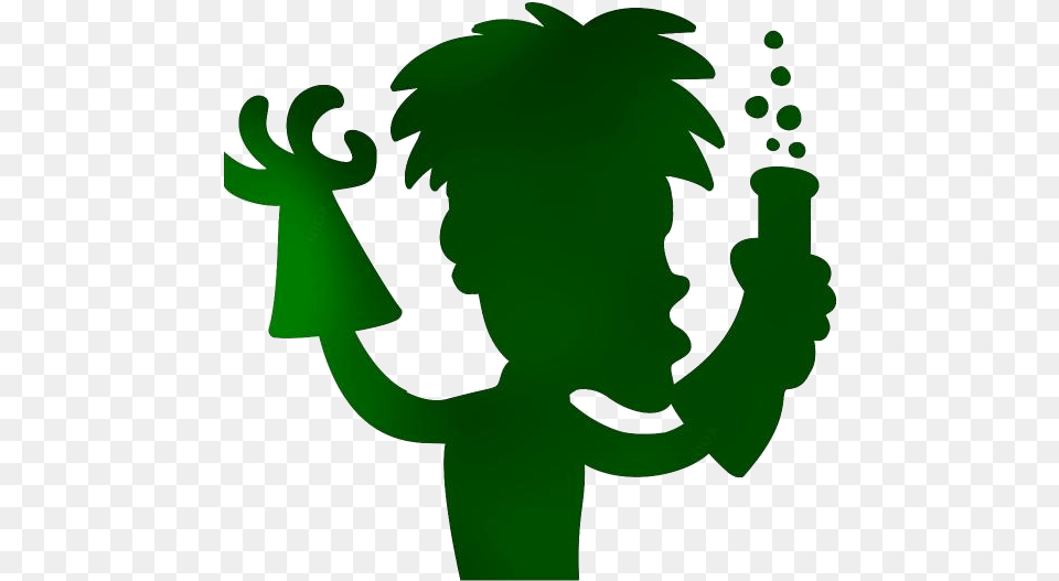 Scientist Images Mad Scientist, Green, Silhouette Free Transparent Png