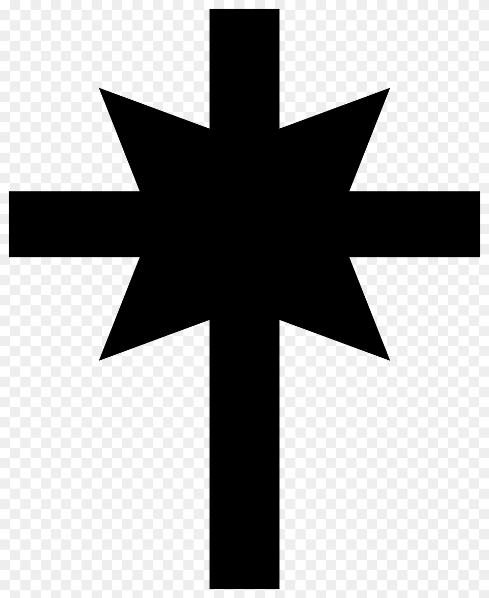 Scientology Cross, Gray Free Png