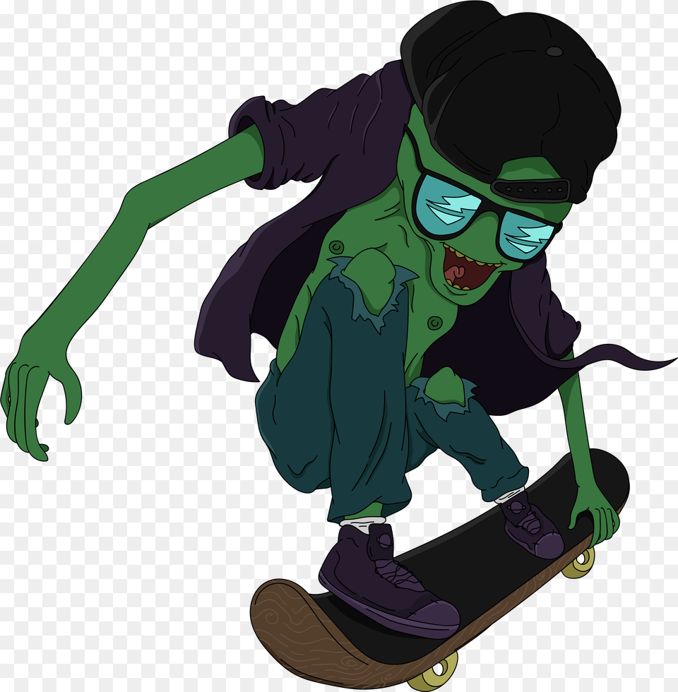 Scifi Skate Illustration, Person, Clothing, Footwear, Shoe Free Png