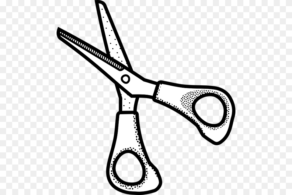Scissor Black And White Scissors Clipart Black And White, Blade, Shears, Weapon, Bow Png