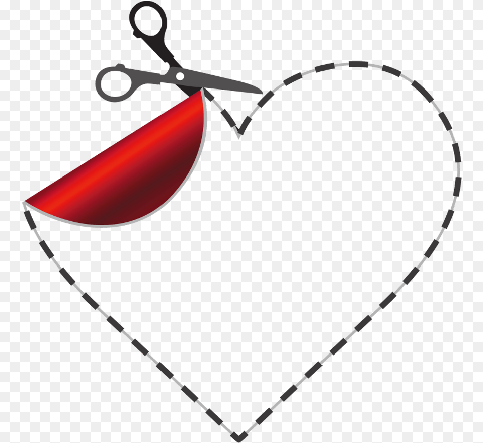 Scissor Heart Clip Art, Bow, Weapon Free Png Download
