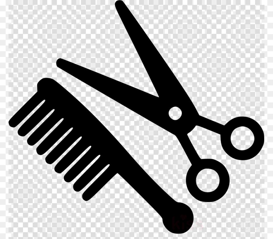 Scissors And Comb Icon Clipart Comb Scissors Hairdresser Png Image