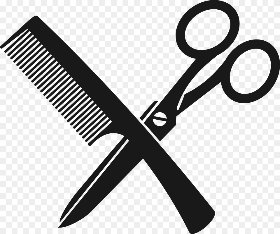 Scissors And Comb Picture Freeuse Comb And Scissors Clipart Png