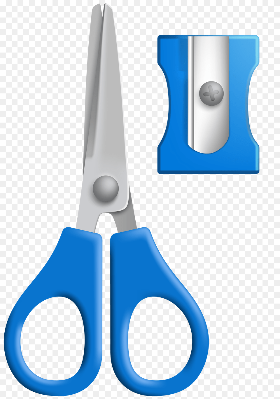 Scissors And Sharpener Clip Art, Blade, Shears, Weapon Free Png
