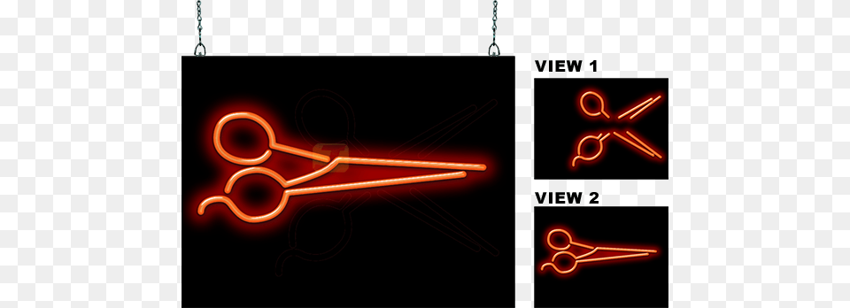 Scissors Animated Neon Sign Animated Neon Sign, Light Free Transparent Png