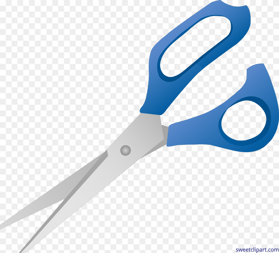 Scissors Blue Silver Clip Art, Blade, Shears, Weapon, Dagger Free Transparent Png