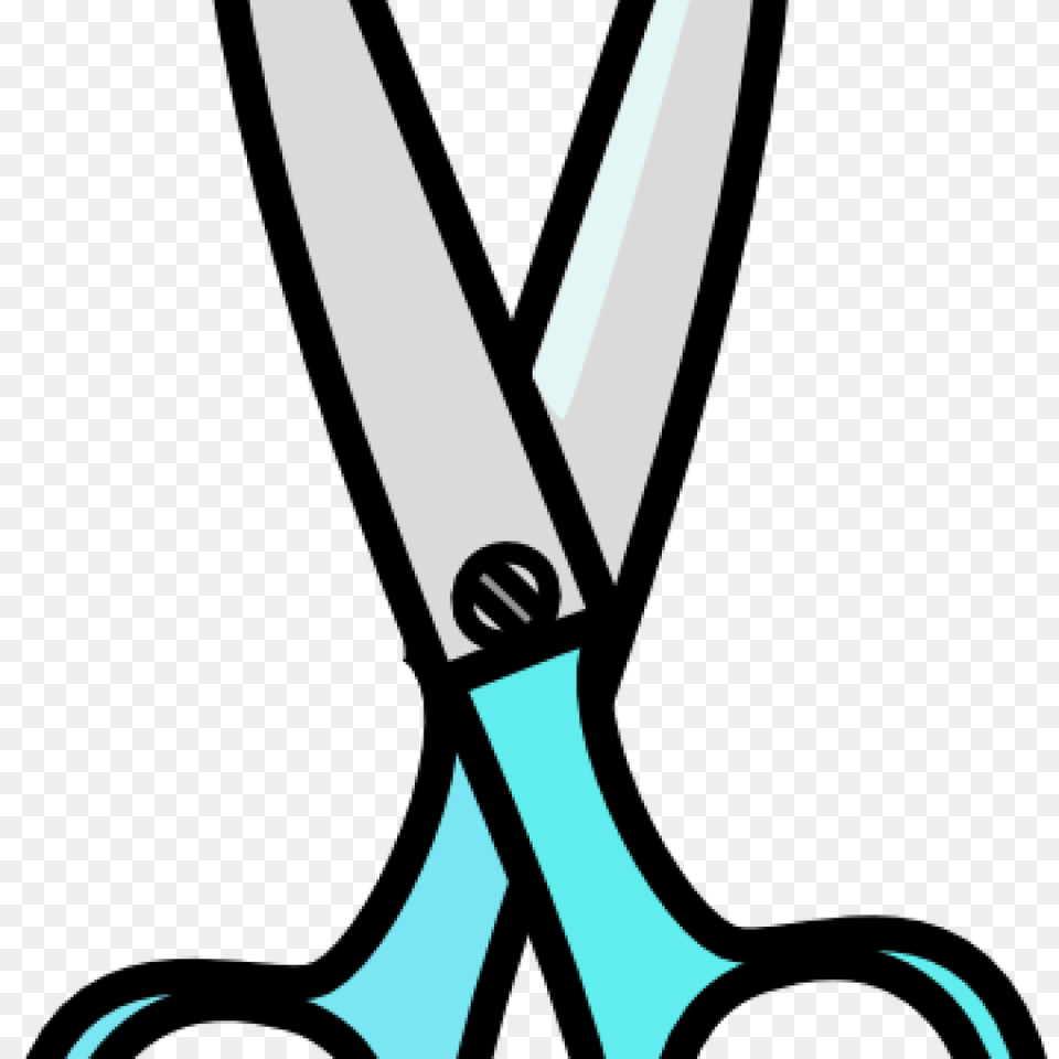 Scissors Clipart Teal Clip Art, Blade, Shears, Weapon Free Transparent Png
