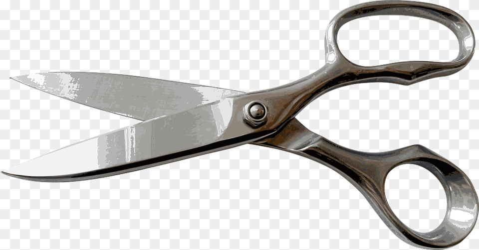 Scissors Cut Hairdresser Hairstylist Hairc Scissors, Blade, Shears, Weapon, Dagger Free Png Download