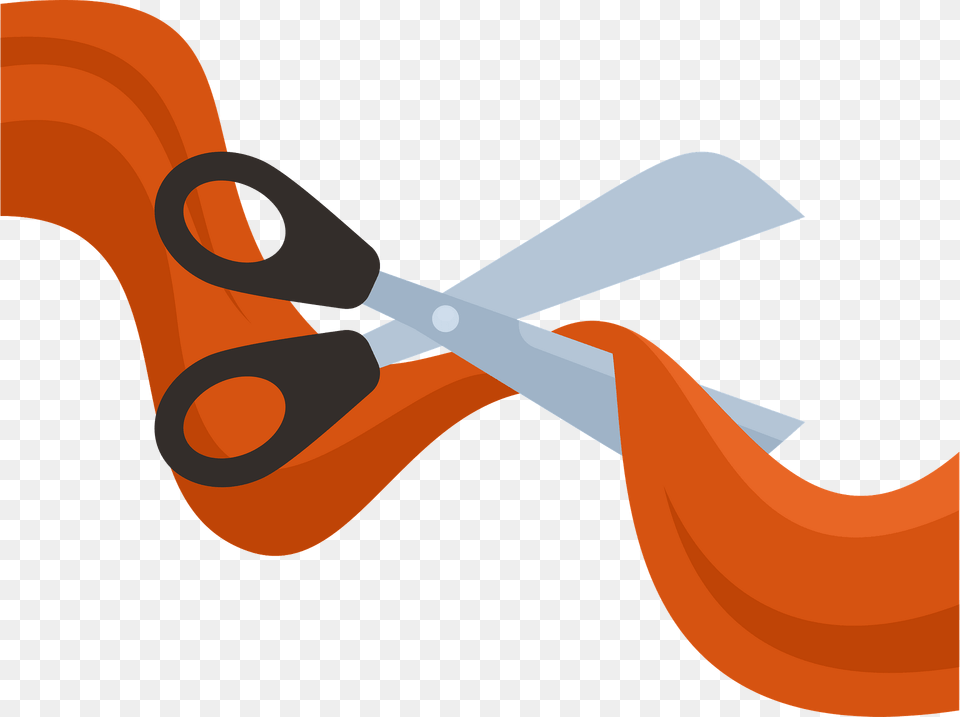 Scissors Cut The Ribbon Clipart, Blade, Shears, Weapon Free Png Download