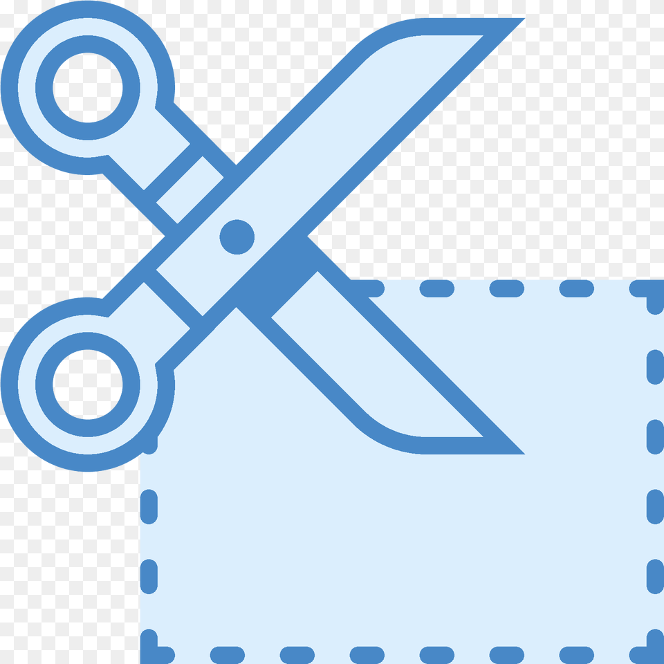 Scissors Cutting Coupon Dotted Line Coupon Blue Free Transparent Png