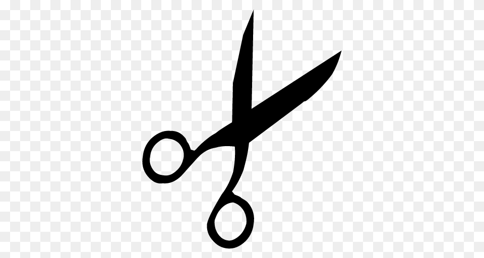 Scissors Icon, Gray Png