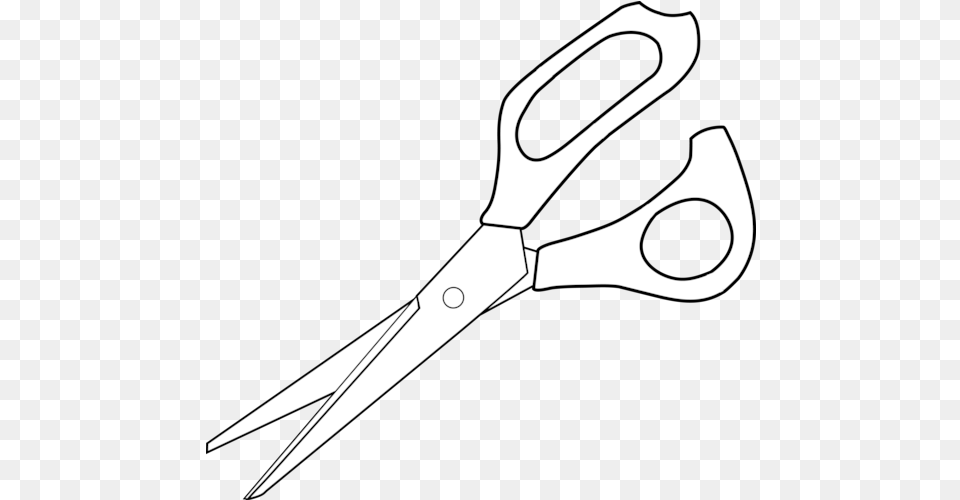 Scissors Line Art U0026 Artpng Scissors Clipart Black And White, Blade, Shears, Weapon, Dagger Free Transparent Png