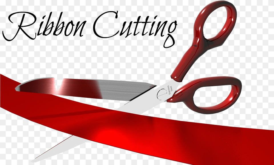 Scissors Ribbon Cutting Ceremony, Blade, Shears, Weapon, Smoke Pipe Free Png