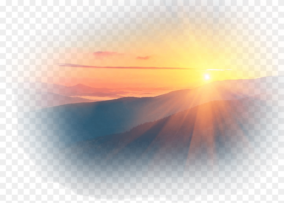 Scmountains Scmountainsunset Sun Mountains Summer Sunrise, Flare, Light, Nature, Outdoors Png