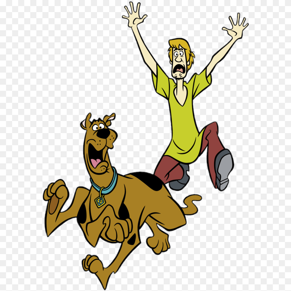 Scooby Doo And Shaggy Scared, Person, Cartoon, Baby, Face Free Png Download