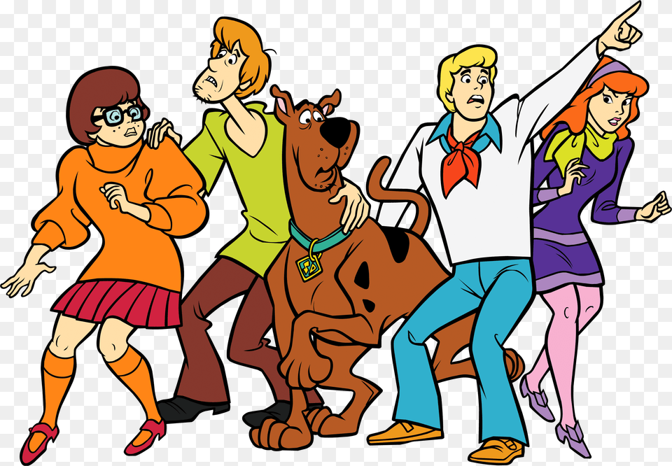 Scooby Doo And Scooby Doo Shaggy Velma Daphne Fred, Book, Publication, Comics, Baby Free Transparent Png