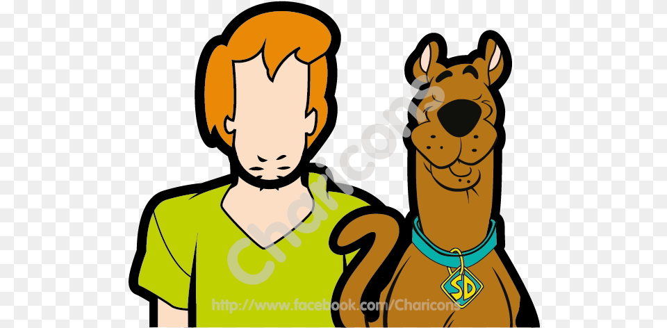 Scooby Doo Clipart Head Scooby Doo And Shaggy Vector, Adult, Male, Man, Person Free Png Download