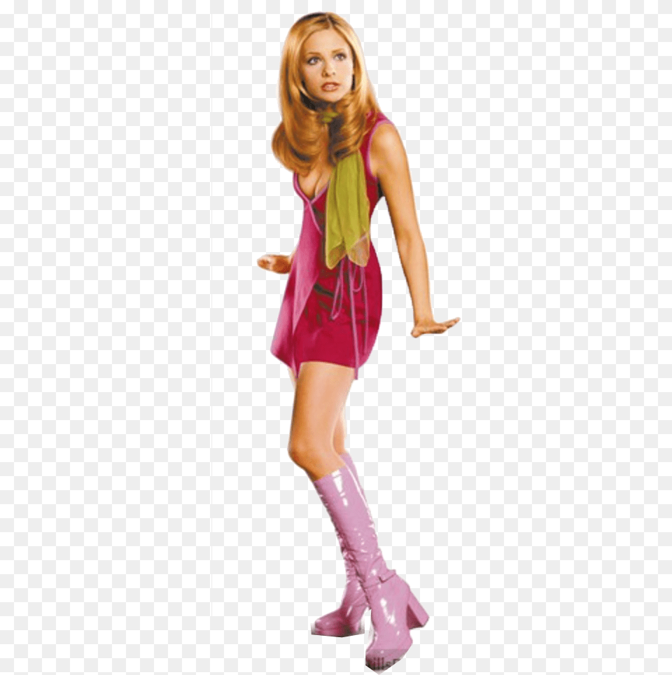 Scooby Doo Gang Daphne Blake Live Action Redhead Halloween Costumes, Clothing, Costume, Person, Adult Free Png
