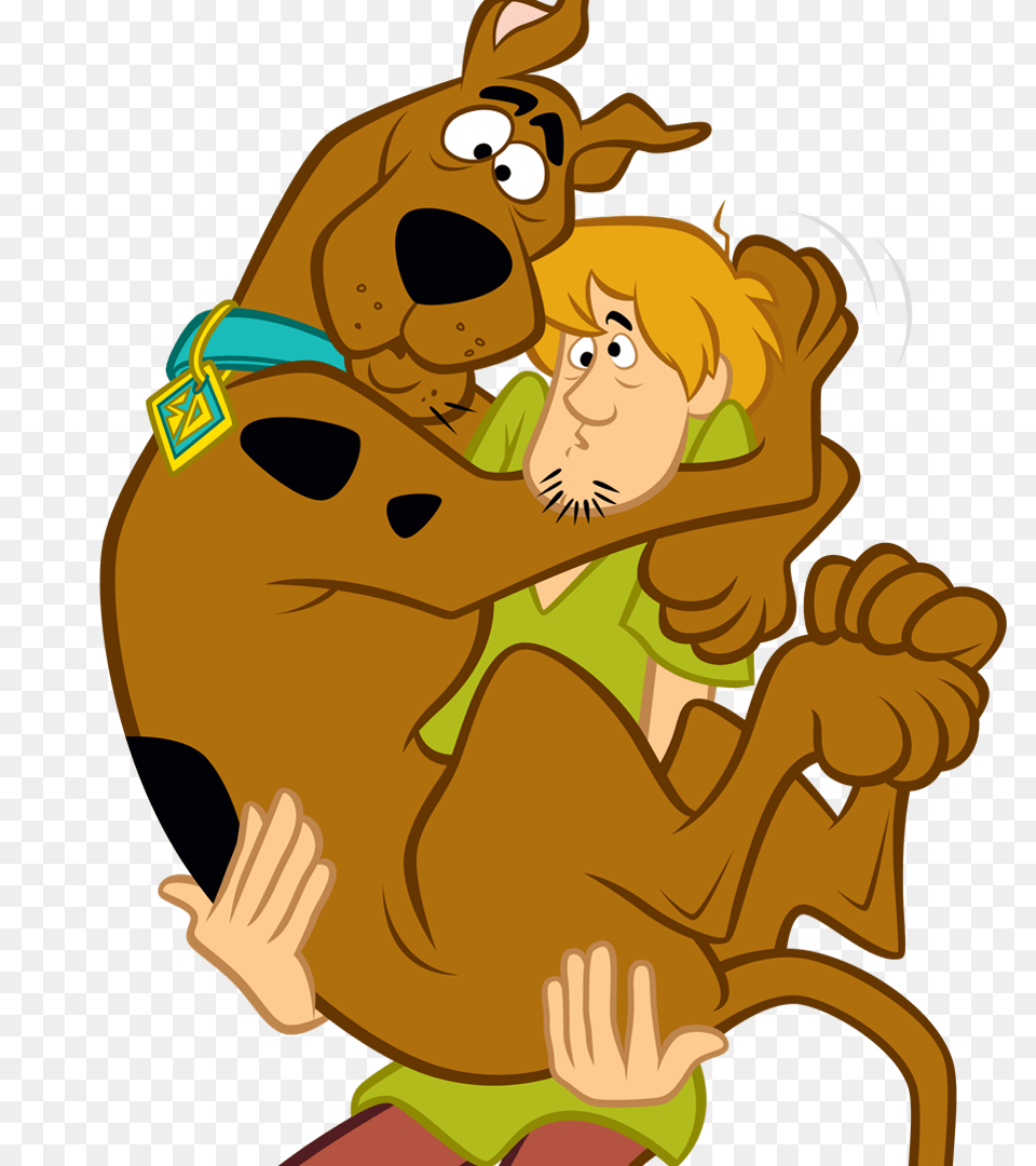 Scooby Doo In Shaggys Arms, Baby, Person, Face, Head Free Png Download