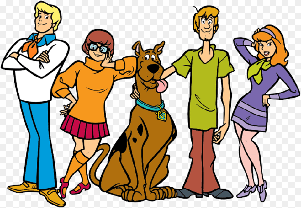 Scooby Doo Main Characters Scooby Doo Daphne Velma Scooby Doo Gang Clipart, Book, Publication, Comics, Adult Free Png
