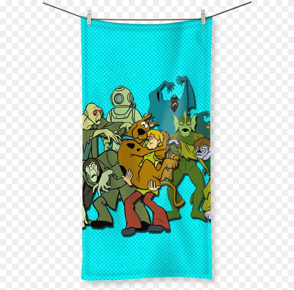 Scooby Doo Monsters Sublimation All Over Towel Scooby Doo Pop Socket, Baby, Person, Face, Head Free Transparent Png