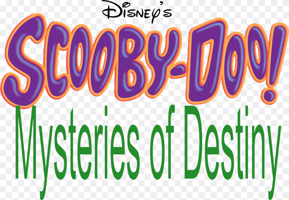 Scooby Doo Mysteries Of Destiny Logo Walt Disney Scooby Doo, Text, Light Free Png Download