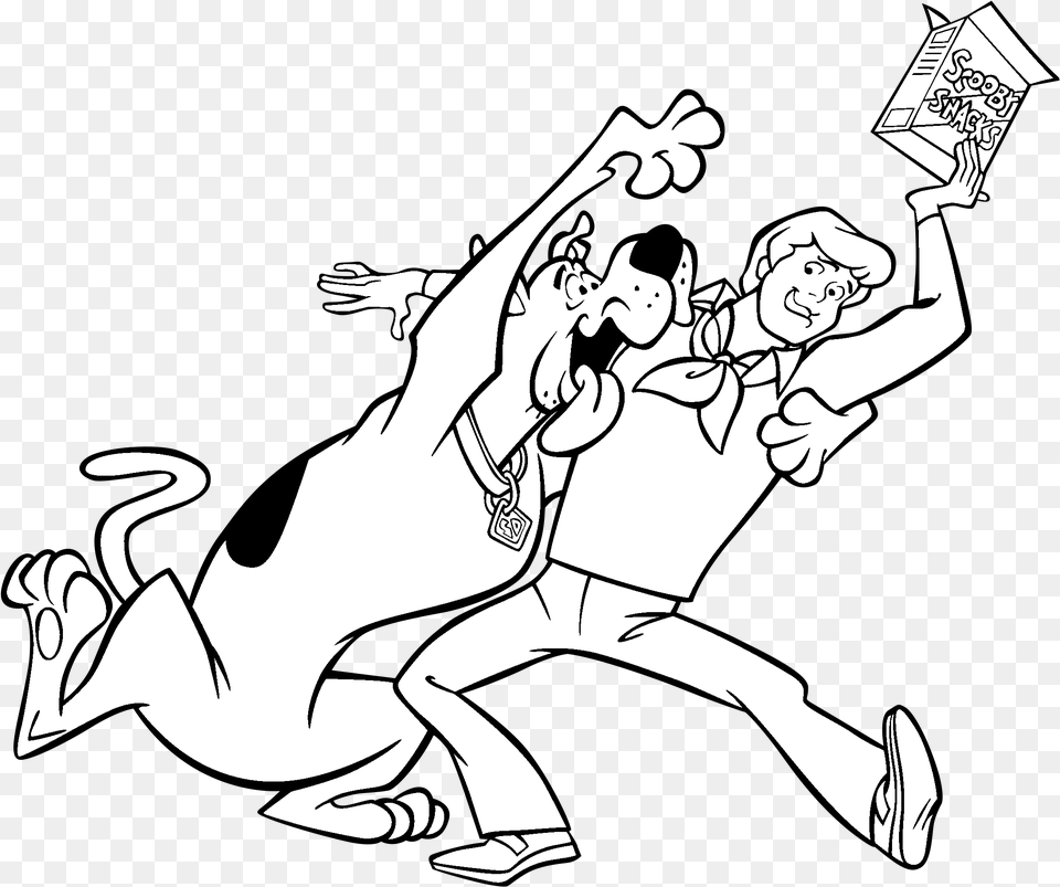 Scooby Doo Scooby Snacks Coloring Pages, Publication, Book, Comics, Person Png Image