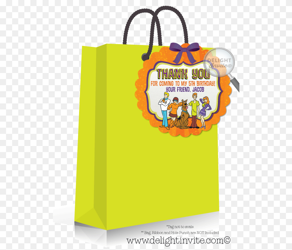 Scooby Doo Water Bottle Labels, Bag, Shopping Bag, Person, Tote Bag Free Png Download