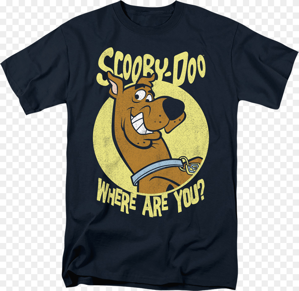 Scooby Doo Where Are You T Shirt Cartoon, Clothing, T-shirt, Animal, Mammal Free Png Download