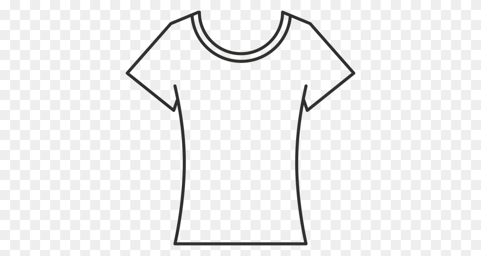 Scoop Neck T Shirt Stroke Icon, Clothing, T-shirt Png