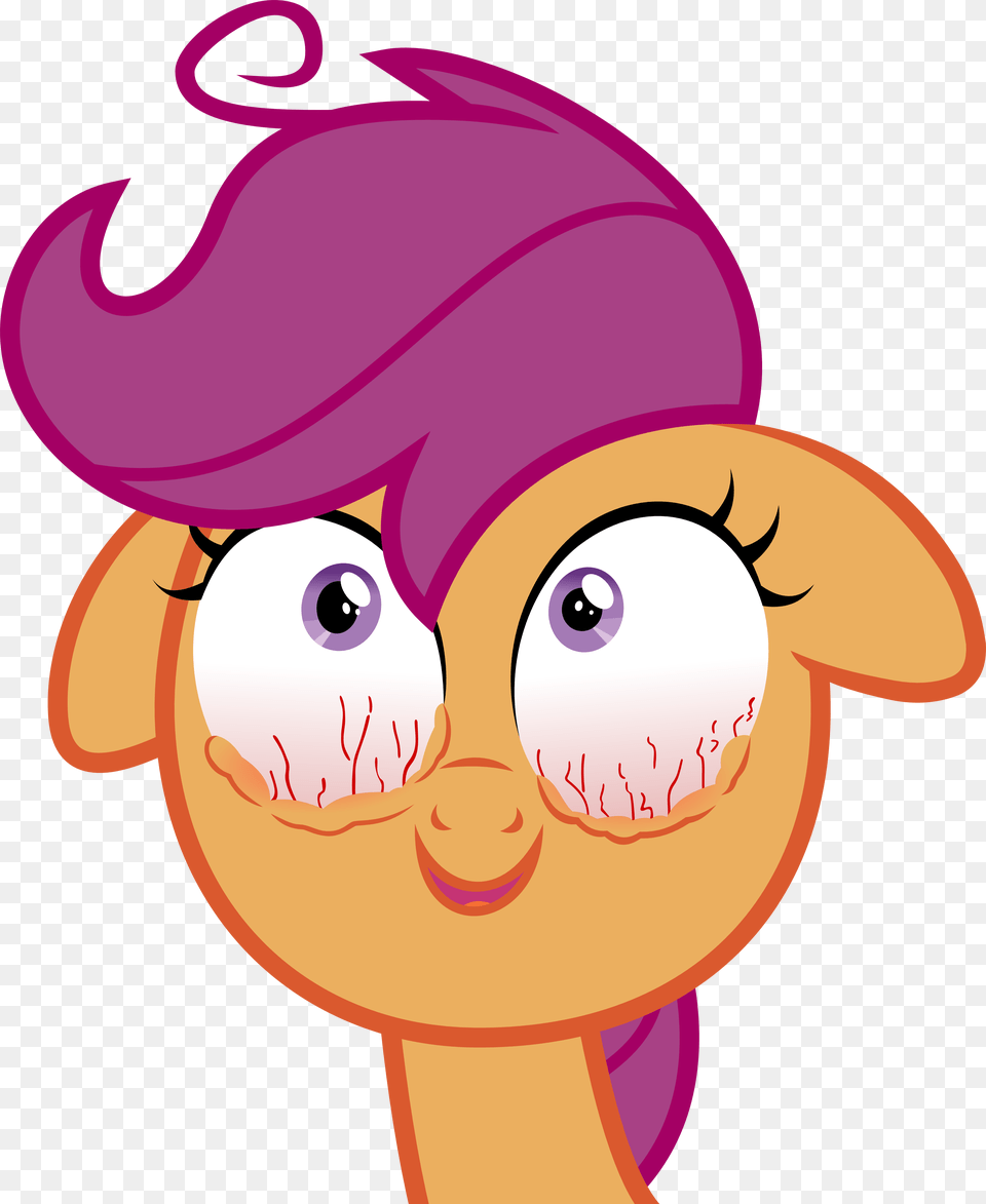 Scootaloo Rainbow Dash Pinkie Pie Pink Face Nose Facial My Little Pony Tired Eyes, Head, Person, Baby, Clothing Png Image