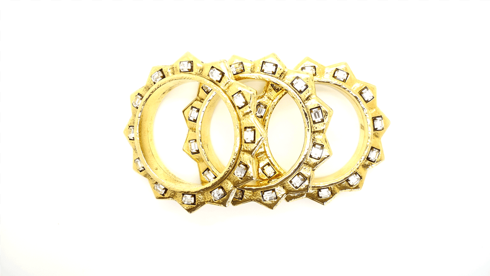 Scooter 1980s Crystal Amp Gold Tone Spike Vintage Bangles Circle, Accessories, Jewelry, Ornament, Diamond Png Image