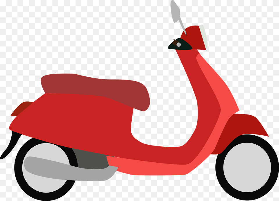 Scooter Clipart, Vehicle, Transportation, Motorcycle, Motor Scooter Png Image