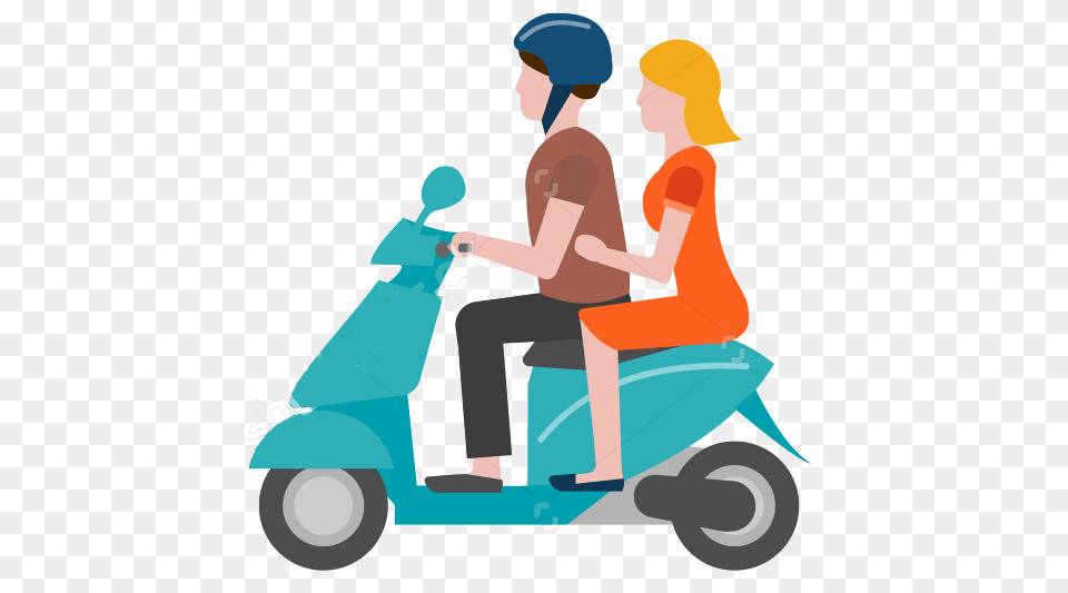 Scooter Clipart Scooter Rider, Vehicle, Transportation, Person, Man Png Image