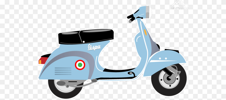 Scooter Clipart Transparent Background Vespa Clipart, Motorcycle, Vehicle, Transportation, Motor Scooter Free Png Download
