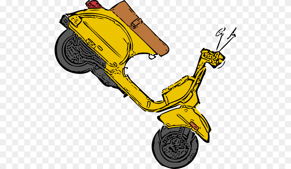 Scooter Clipart Yellow, Motorcycle, Vehicle, Transportation, Moped Free Transparent Png