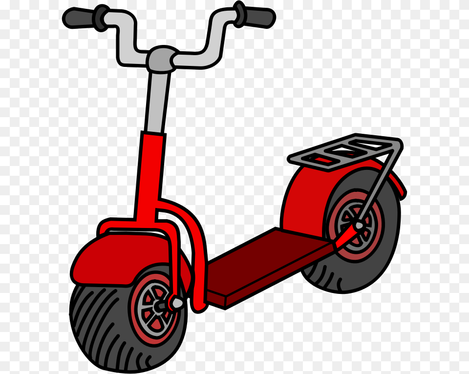 Scooter Clipart Yellow, Vehicle, Transportation, Device, Tool Free Png Download