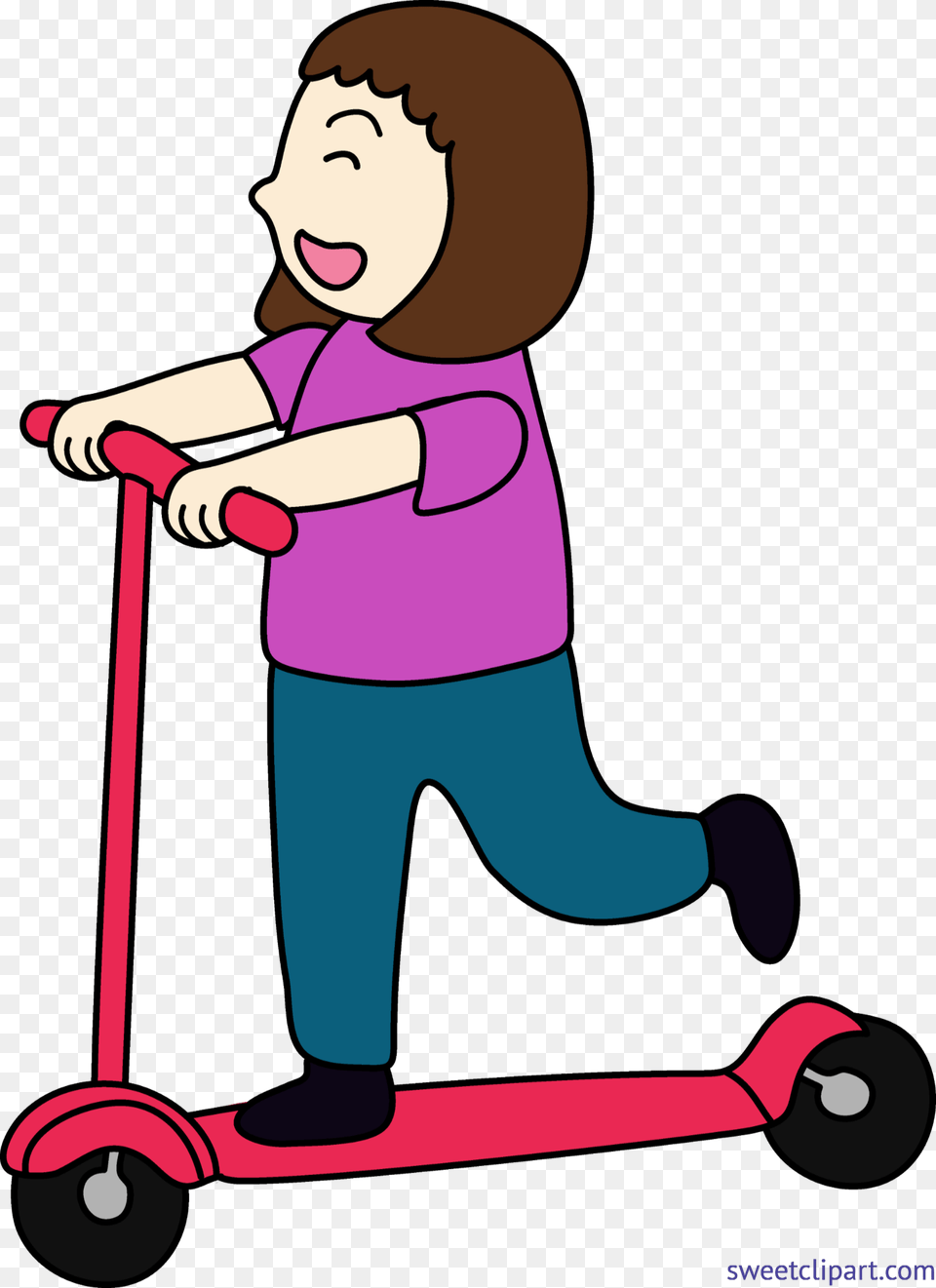 Scooter Girl Clip Art, Vehicle, Transportation, Person, Baby Free Png