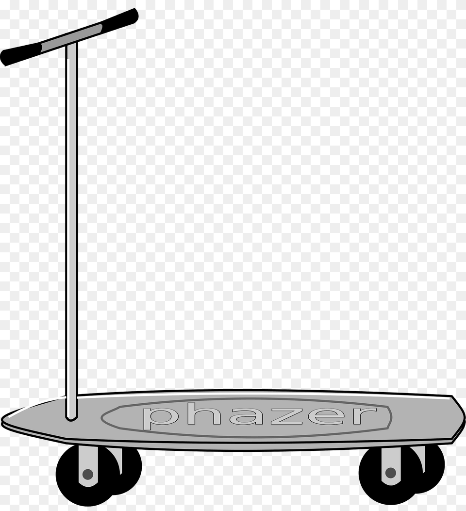 Scooter Grayscale Clipart, Transportation, Vehicle, Device, Grass Free Transparent Png