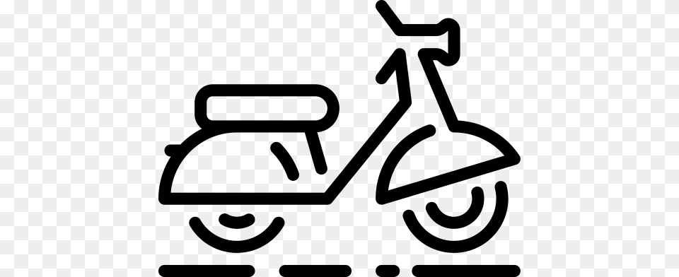 Scooter Icon With And Vector Format For Unlimited, Gray Free Png