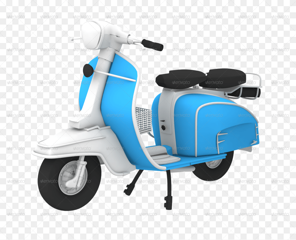 Scooter Render, Motorcycle, Vehicle, Transportation, Motor Scooter Png