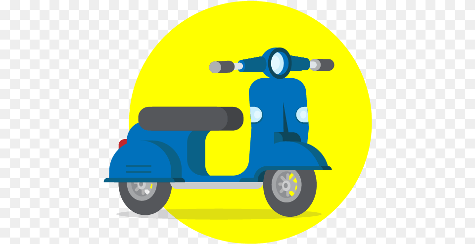 Scooter Vector Two Wheeler Illustration, Transportation, Vehicle, Moped, Motor Scooter Free Png
