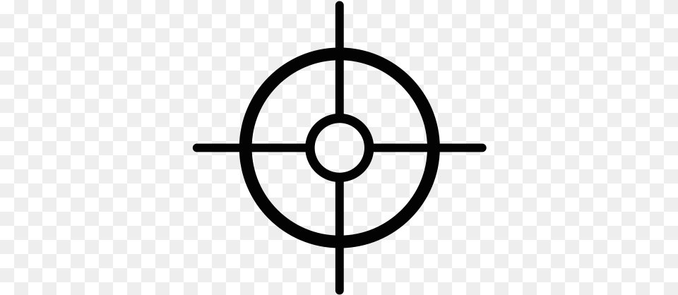 Scope Transparent Bullseye, Cross, Symbol Free Png Download