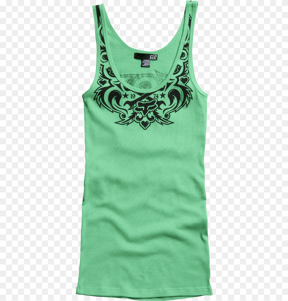 Scorching Fox Tank Fox Racing, Clothing, Tank Top, Shirt, Undershirt Png