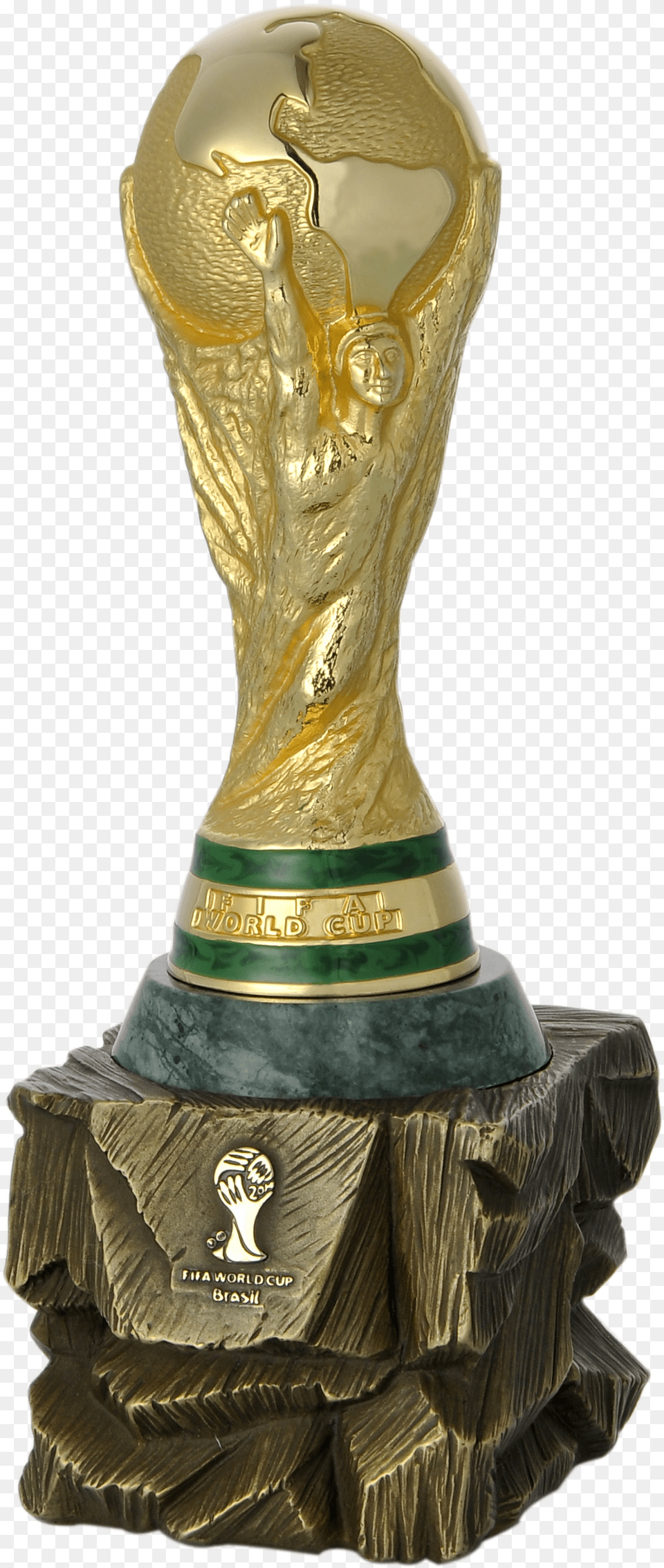 Scored World Cup Trophy Individually Packed In A Wooden, Person Png Image