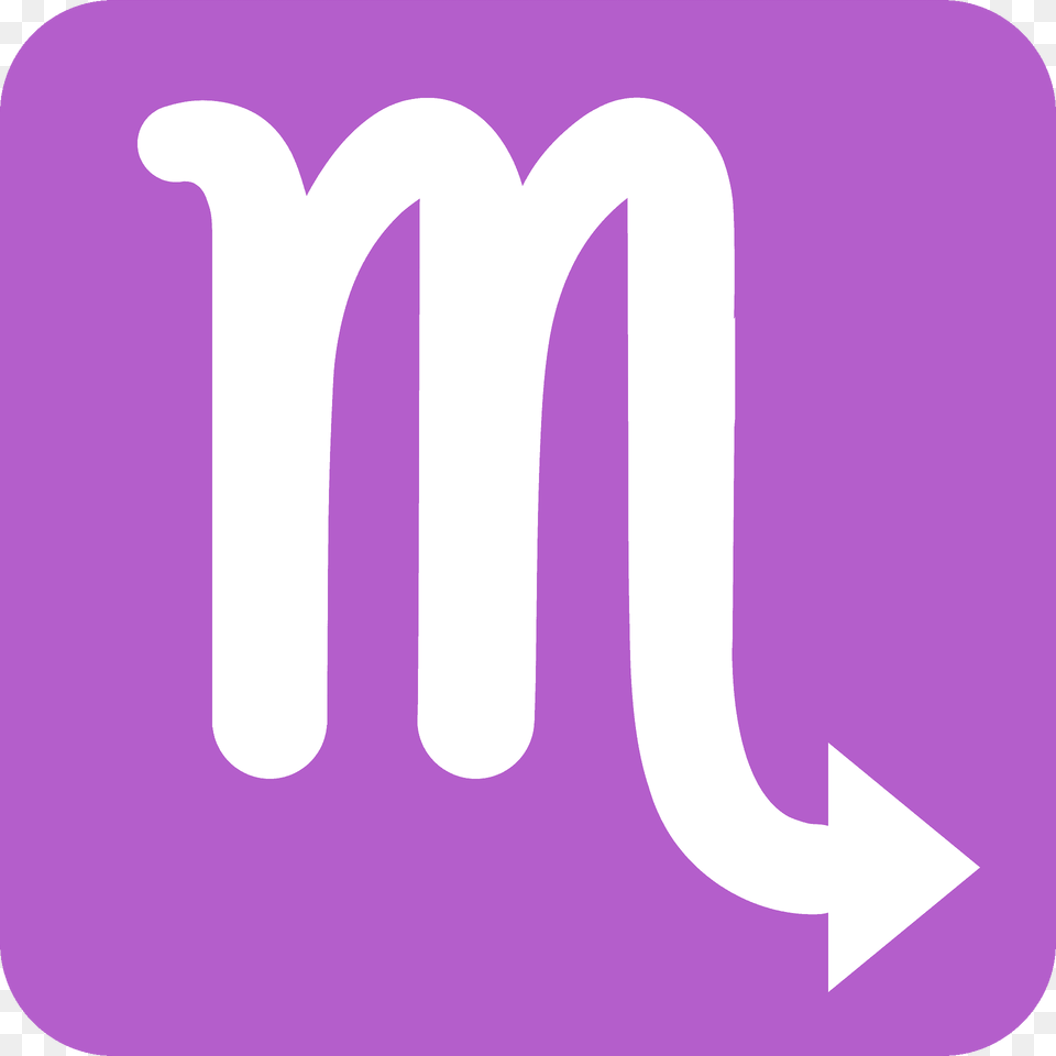 Scorpio Emoji Clipart, Logo, Purple Free Png Download